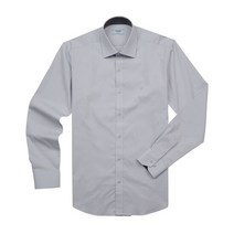 [레노마 셔츠] 면혼방 스판 솔리드 슬림핏 셔츠 RKFSL4-102-GY