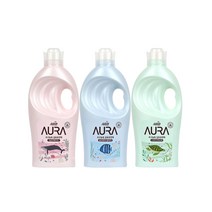 [엘지생활건강] 아우라 미세플라스틱free 초고농축 섬유유연제 1Lx3개, 직접입력1:06)메리미+홀리데이+스모키