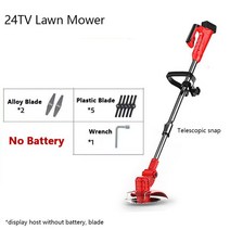 잔디깍기 전동 깎이 경운기 24V 2000mah Mini Home Hand Held Light Weight Garden Tool Electric Grass Cu, 01 no battery