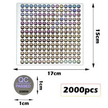 높은 보안 씰 탬퍼 QC pass 홀로그램 스티커 독특한 일련 번호 매기기, 2000pcs