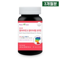 위드헬스 여자 여성 피곤할때 만성 피로회복제 종합비타민영양제 멀티비타민 미네랄 포우먼 3개월분, 1개, 1450mg x 90정