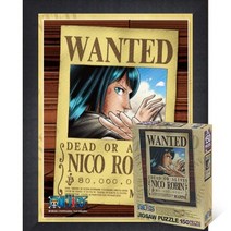퍼즐피플 원피스 직소퍼즐 150피스, WANTED 로빈 150P 액자포함(우드블랙), 150p