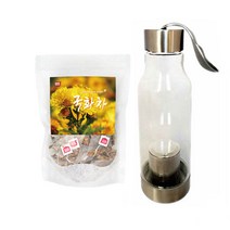 BMS 국화차 감국차 전통차 국화꽃차 감국꽃차 국화꽃 감국꽃 꽃차 티백 삼각티백 국화꽃물 국화꽃티 국내산 100개입 물병증정 대용량