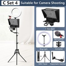 프롬프터 프롬프트 텔레프롬프터 필드모니터 lavokol teleprompter for, c 세트 4