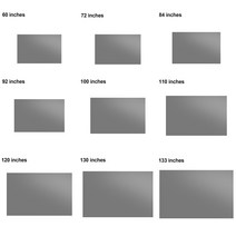 4k HD 휴대용 Foldable 영사기 피복 16/9 가정 극장 영화 스크린 + 스티커 침실 반대로 빛 사려 깊은 투상, 02 130 인치