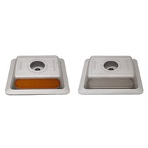 신도산업 스마트표지병 백단 도로표지병 도로 경계, 백색-양면, 1개