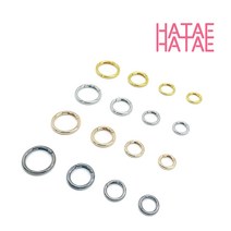 하태하태 오픈형 오링 DIY 메탈 원터치오링 키링 개고리 열쇠고리 부자재, 03.로즈골드-27mm