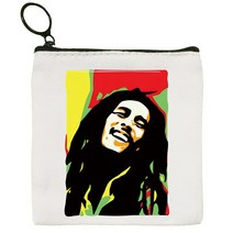 드로잉 일러스트 케이스 보관 Bob Marley 레게 음악 힙합 만화 동전 지갑 여성 미니 캔버스 아트 귀여운, 09 L