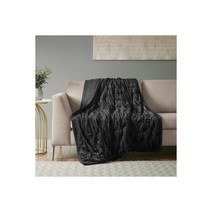 Madison Park 매디슨 파크 럭셔리 모피 던지기 102188, 회색, 50x60