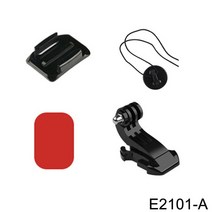 스테디 캠 카메라 봉 모노포드 삼발이 조정 가능한 헬멧 턱 마운트 곡선 측면 접착, 01 E2101-A