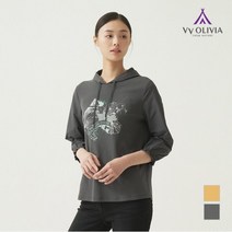 [비비올리비아] 스트링소매 후드 티셔츠VVBALXF7161