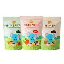 오늘도 유기농 대용량 다롱스틱 혼합세트, 2세트, 사과당근+단호박고구마+현미