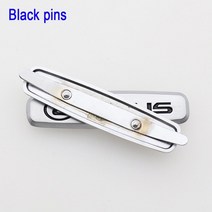 수입차 부품 튜닝 렉서스 호환 장치 2pcs 3d 금속 로고 엠블럼 시트 클립 콘솔 장식 배지 등받이 머리 받침 스티커 스타일링 액세서리 lz 2, 검은 핀, 2pcs 금속