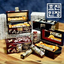 국산 자개 (명품케이스) 십장생 당초 용 자개도장 건강운 장수 금전운 개인 법인 사업자 인감 도장, 용자개 검정, 나비 와인 자개함, 김효진인(4서체)