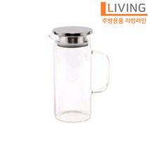 YL 내열유리 냉장고 물병 소-1L 1개 테이블팟 음식점 가정용 물병 워터포트 식당 물통 테이블 식탁 물병 냉장고 물통 보틀 저그 워터포트 물포트 UG3154M1610, ◈냉장고물병 소 - 1000ml◈