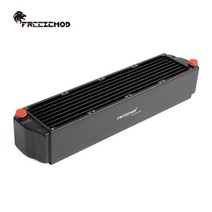Freezemod 서버 라디에이터 8cm 방열판 알루미늄 행 65mm 두께 3 레이어 z 채널 80mm 팬 열교환기에 적합, 없음