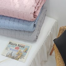 이즈베딩 멜란지 먼지없는 부드러운 세미마이크로 워싱 미끄럼방지 누빔 사계절 침대패드 (SS/Q/K), 추가안함, 그레이멜란지