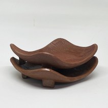 전통 국산 도자기 한식 사각 굽접시 식기 반찬 접시 반찬기 찬기 세트, 갈색 토기 접시(2p)