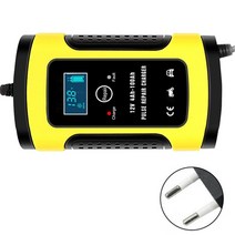 가정용 전기차 충전기 자동차 배터리 12v 6a 터치 스크린 펄스 수리 lcd fast power charging wet dry lead acid digital lcd, 나는 플러그 2