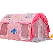 벙커침대텐트 이케아쿠라 겨울왕국 돔텐트 동굴텐트, C 섹션 핑크 백설 공주