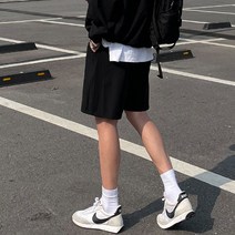 독보남 1+1여름 아이스 4부 5부 나일론 바람막이 오버핏 반바지 숏팬츠