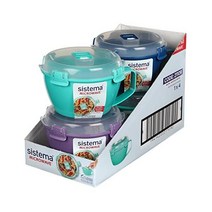 시스테마 전자레인지 면기 4컵 4팩, 단일사이즈