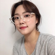 [안경사 비대면 피팅] 어나더글라스 투명 뿔테 안경 블루라이트 차단 안경테