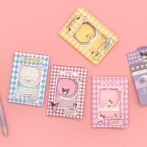 산리오 점착 메모지ch 시나모롤 키티 쿠로미 폼폼푸린 헬로키티 접착 귀여운 다꾸 시험고웁