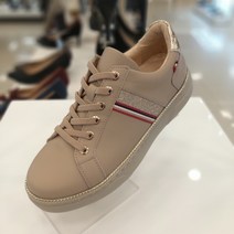 탠디 여성스니커즈 4cm 볼이편한 밴딩끈 샌드베이지