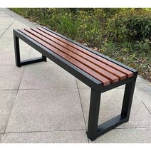 원목 철재 평벤치 야외 벤치 버스정류장 공원 의자 정원 카페 대기실 펜션 옥외, 1미터