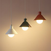 디자인팜 꼬마모자1등 펜던트 식탁조명 인테리어 포인트 예쁜조명 심플 모던 GM-1, C-6.꼬마모자1등(레드)에디슨램프(막대형1개포함)