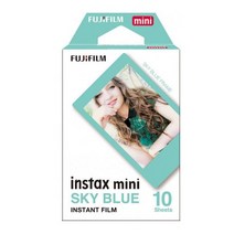 Fujifilm Instax Mini 8 9 11 LiPlay 필름 카메라 사진-Fuji 즉석 사진 10 매 노출 용지 컬러 디자인 프레, 14 Sky Blue
