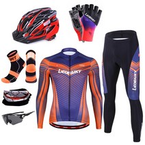 산악 자전거 의류 남자 사이클링 저지 세트 프로 팀 도로 착용 가을 봄 얇은 긴 소매 승마 전체 키트, [03] combination 1, [04] Asian size XL