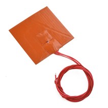 열선패드 24V 60W 실리콘 히터 패드 난방 매트 100x100mm NTC 100K 서미스터 주택 개선, 한개옵션0
