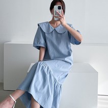 린넨 여성 빅사이즈 린넨원피스 55사이즈부터 77 88 사이즈 린넨100 라운드 카라넥 중년 봄 여름 롱원피스