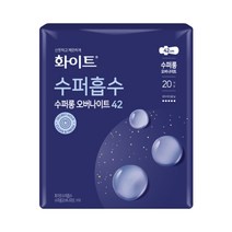 [BH] 화이트 수퍼흡수 오버나이트 수퍼롱 생리대 날개형, 16개입 × 9팩, 9팩, 16개입