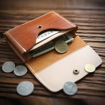 엔틱 소가죽 명함지갑 카드지갑 공방 베지터블 소가죽