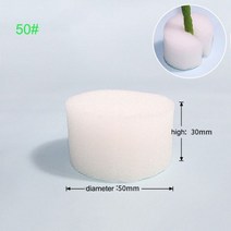 수경재배스펀지 가정용 실내 가드닝 50mm 검정 흰색 흙없는 메쉬 식물 성장 냄비 그물 바구니 홀더 야채 보육 컵 트레이 스폰지 수경 식민지 10 개, Sponge no.50