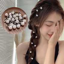진주 머리핀 헤어 액세서리 소녀 깨진 머리핀 사이드 꼰 머리 장식 머리 장식 머리 카드 요정 작은 진주 헤어 버클 클립