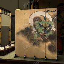 일본 그림 병풍 춘화 게이샤 배경 가벽 파티션 사무라이 칸막이