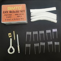 RPM 코일 교체 키트용 17 가지 유형 DIY 재건 키트 0.8 Ω 1.0Ω 메쉬 매칭 수동 코어 변경 도구 세트, 4D