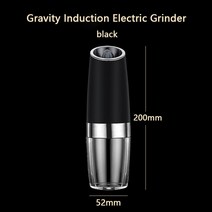 어이 전기맷돌 돌절구 절구통 LED 라이트가있는 전기 그라인더 자동 소금 후추 곡물 중력 스파이스 밀 조절