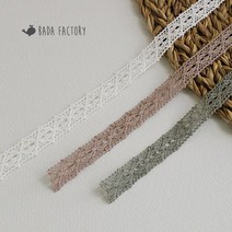 바다팩토리 블루밍 코튼 컬러 토션 레이스, 아이보리