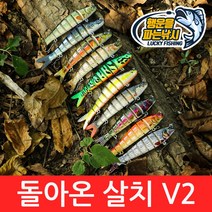 (행운을파는낚시) 돌아온 살치V2(11g) 조인티미노우 관절베이트 하드베이트 빅베이트 스윔베이트, 04. SALBACKV2-D컬러(11g)