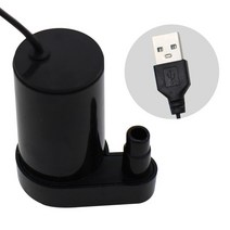 가압 배수 펌프 자동 모터 지하수 양수기 미니 DC 5V USB 저소음 브러시리스 모터 펌프 DIY 키트용 마이크, 02 Vertical black