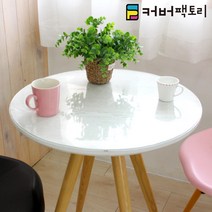 커버팩토리 유리대용 원형 테이블 식탁 에코투명매트 3mm, 01.원형30cm~39cm