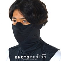 이호토 여름 마스크 어드벤스플러스 쿨 냉감 자외선차단 낚시 골프 바이크 오토바이, 블랙