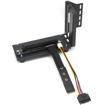 컴퓨터용노트북외장그래픽카드 PCI-E3.0 16x GTX GPU 그래픽 카드베이스 ATX 케이스 M2 NVMe PCI-e 외부 브래킷 PCIe 3.0 M.2 라이저 연장 케이블, [02] 15cm, [01] M.2 To PCI-E16x-A