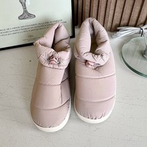 우드피카 끈조절 패딩 양털 방한신발 3컬러