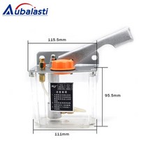 Aubalasti 사출 성형기 CNC 공작 기계 선반 핸드 압력 수동 윤활 펌프 HP-5 오일러 연장, [02] Oil pump